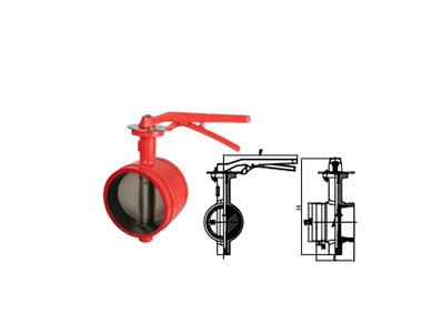 D81X-16Q 9860 溝槽連接彈性密封蝶閥