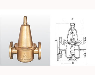 702 Y42X-10T 黃銅可調式減壓閥