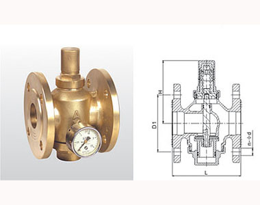 730 Y43X-16T 黃銅活塞式可調減壓閥