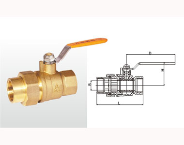 277 Q11F-20T 黃銅活接頭球閥